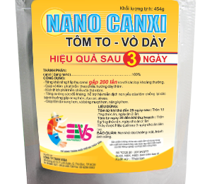 Khoáng trộn ăn NANO CANXI giúp vỏ tôm dày, mau lớn